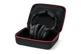 NFlight Ascent aviation headset stored inside protective carrying case